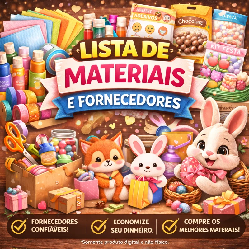 Lista de Materiais e Fornecedores